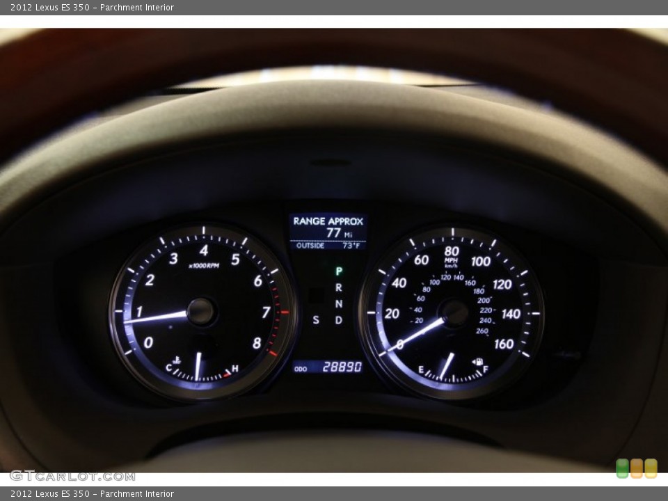 Parchment Interior Gauges for the 2012 Lexus ES 350 #95494121