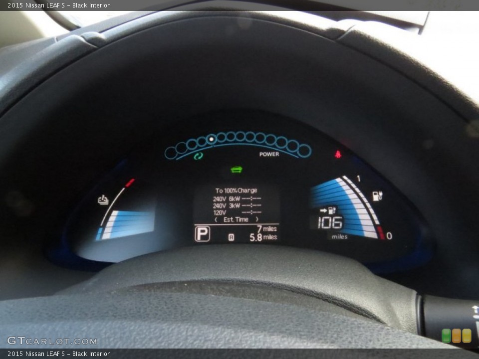Black Interior Gauges for the 2015 Nissan LEAF S #95495240