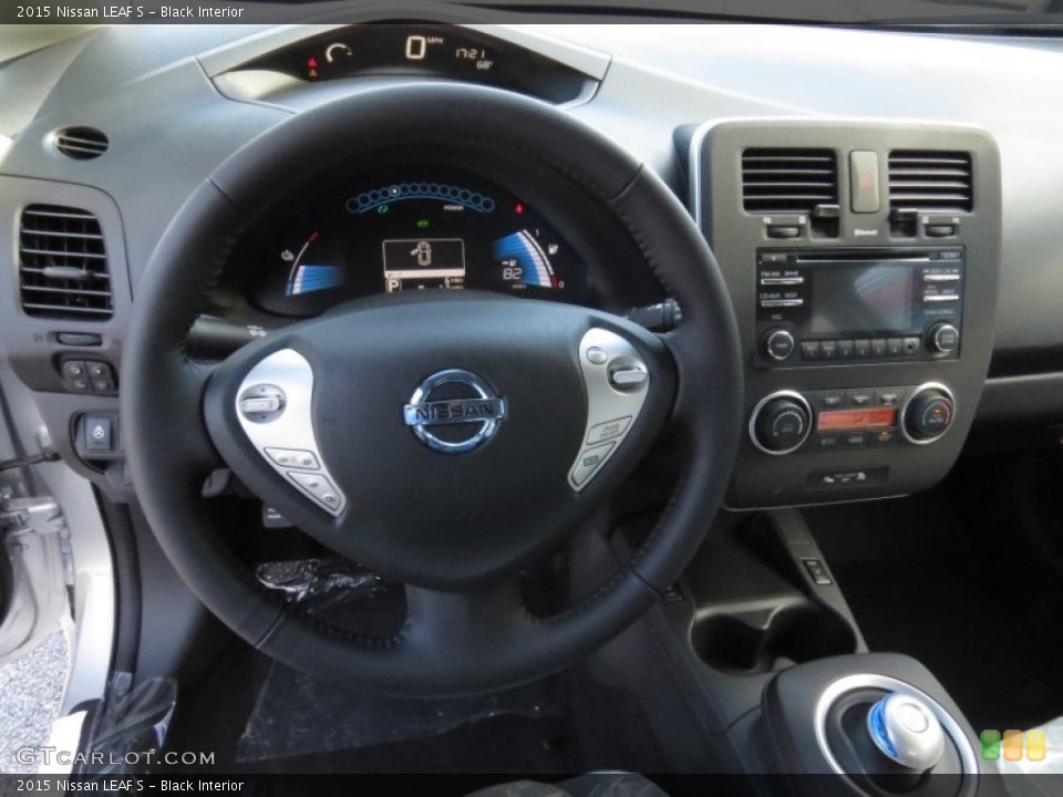 Black Interior Steering Wheel for the 2015 Nissan LEAF S #95495561