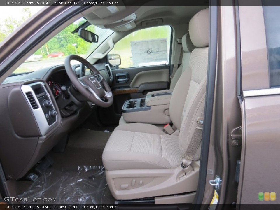 Cocoa/Dune Interior Photo for the 2014 GMC Sierra 1500 SLE Double Cab 4x4 #95497304