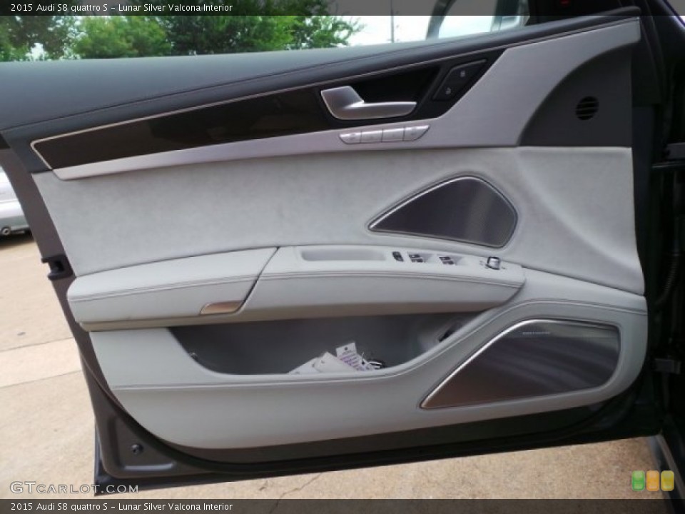 Lunar Silver Valcona Interior Door Panel for the 2015 Audi S8 quattro S #95498345