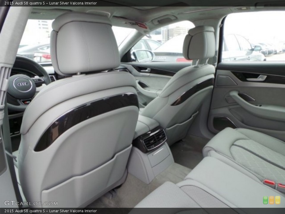 Lunar Silver Valcona Interior Rear Seat for the 2015 Audi S8 quattro S #95498645