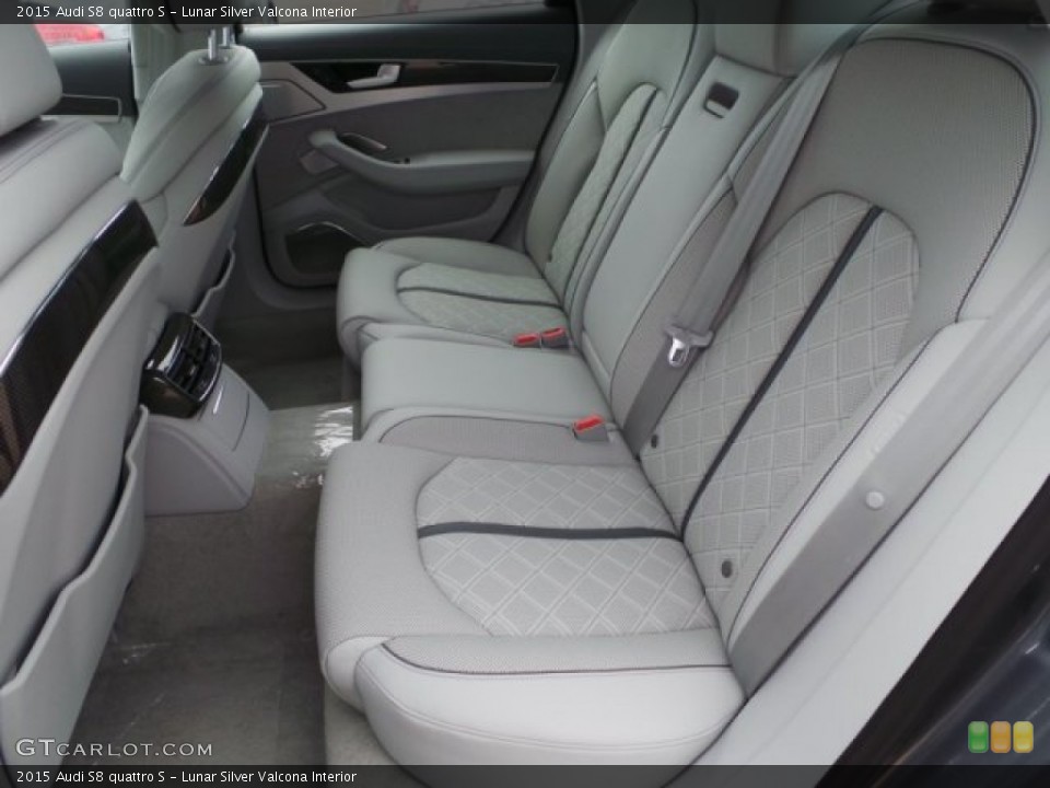 Lunar Silver Valcona Interior Rear Seat for the 2015 Audi S8 quattro S #95498666
