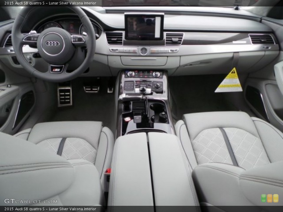 Lunar Silver Valcona Interior Photo for the 2015 Audi S8 quattro S #95498687