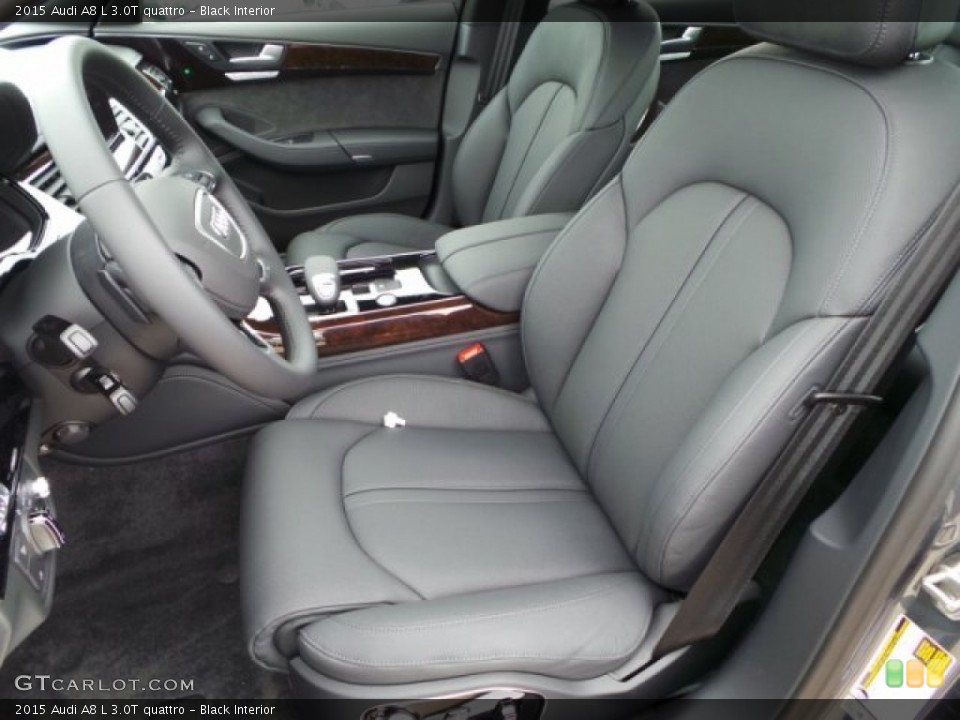 Black Interior Front Seat for the 2015 Audi A8 L 3.0T quattro #95499140