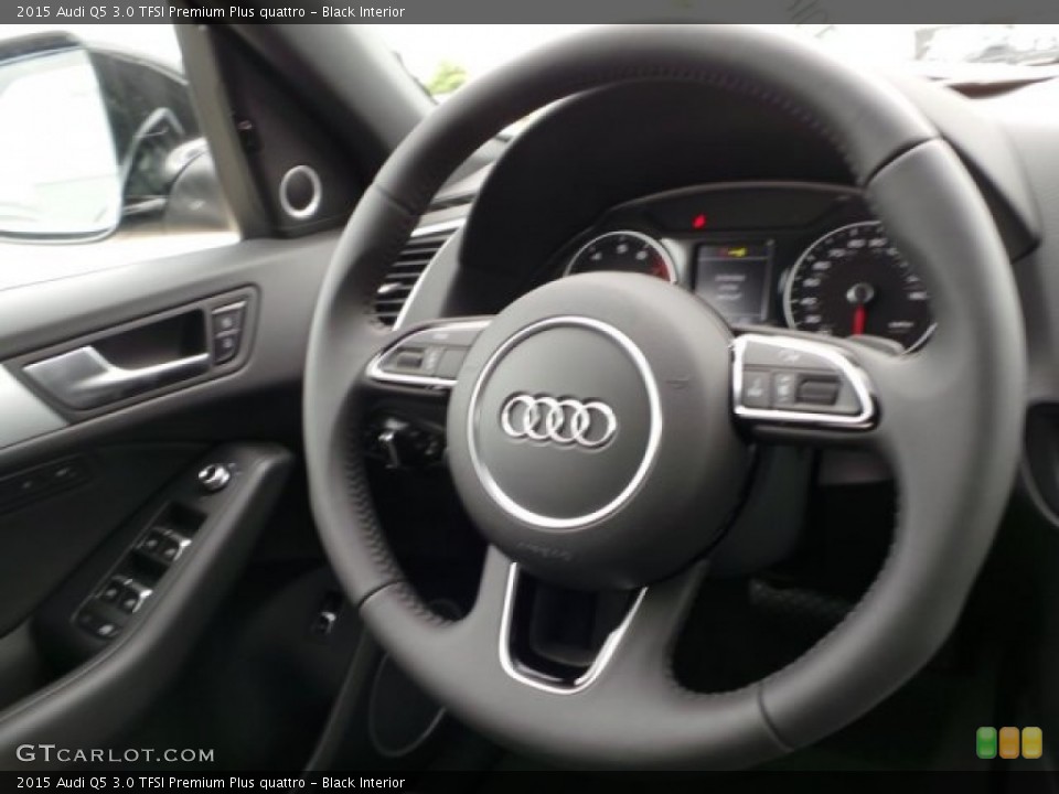 Black Interior Steering Wheel for the 2015 Audi Q5 3.0 TFSI Premium Plus quattro #95500964