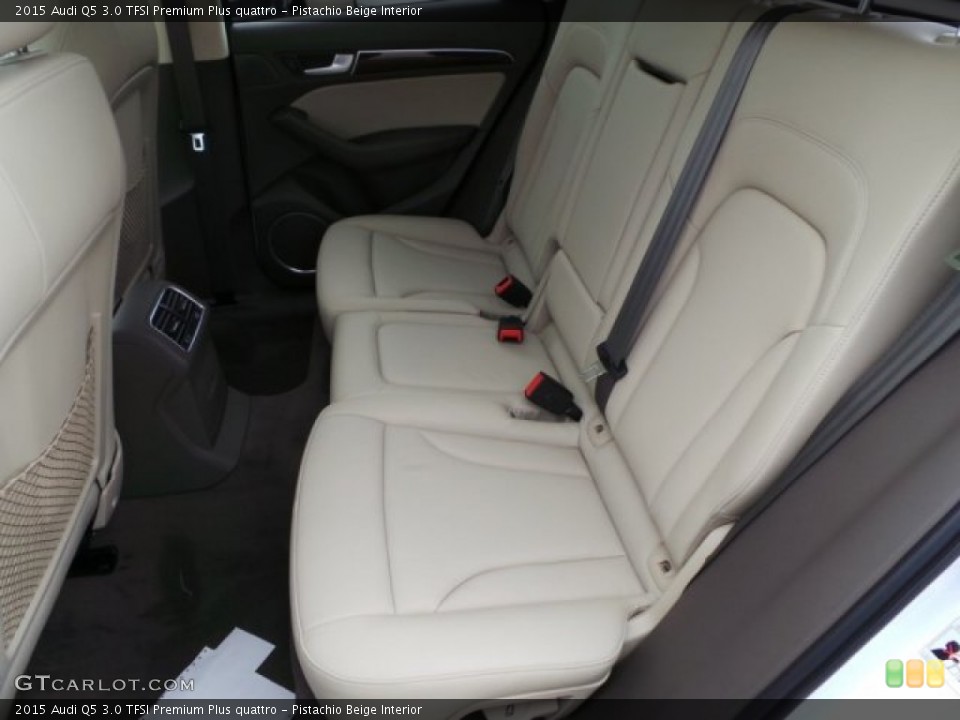Pistachio Beige Interior Rear Seat for the 2015 Audi Q5 3.0 TFSI Premium Plus quattro #95501708