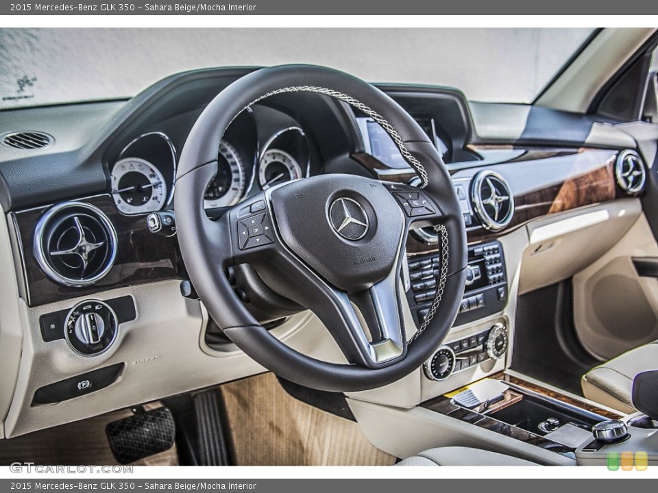 Sahara Beige/Mocha Interior Dashboard for the 2015 Mercedes-Benz GLK 350 #95501900