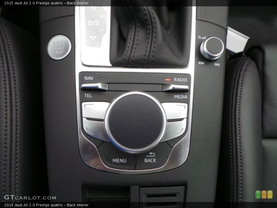 Black Interior Controls for the 2015 Audi A3 2.0 Prestige quattro #95502248