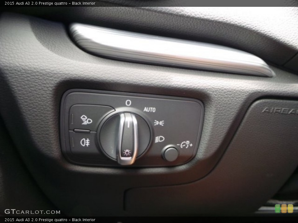Black Interior Controls for the 2015 Audi A3 2.0 Prestige quattro #95502314