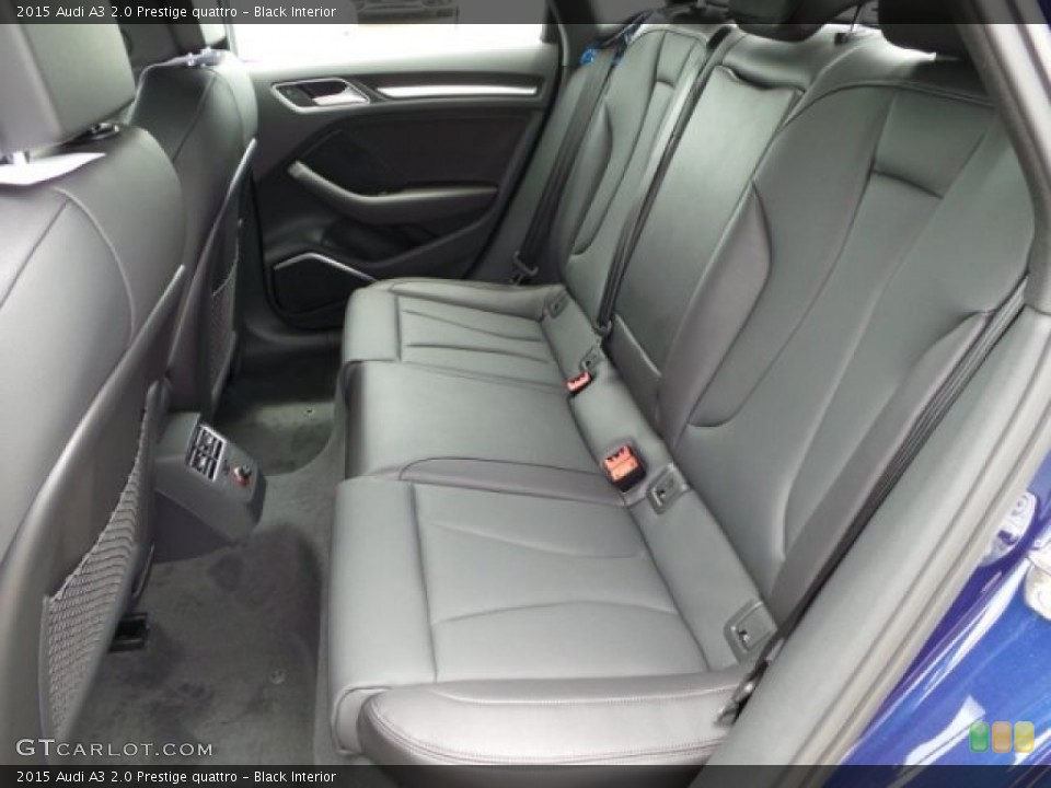 Black Interior Rear Seat for the 2015 Audi A3 2.0 Prestige quattro #95502369