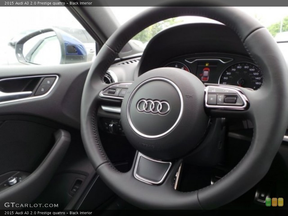 Black Interior Steering Wheel for the 2015 Audi A3 2.0 Prestige quattro #95502407