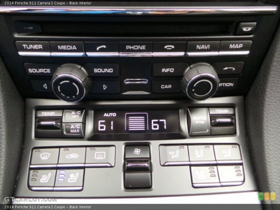 Black Interior Controls for the 2014 Porsche 911 Carrera S Coupe #95504045