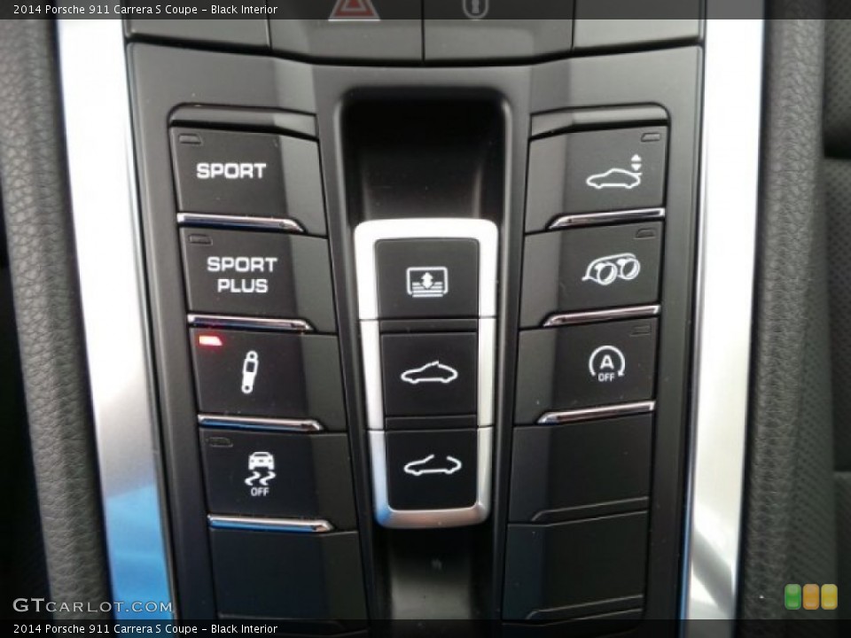 Black Interior Controls for the 2014 Porsche 911 Carrera S Coupe #95504060