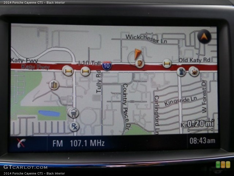 Black Interior Navigation for the 2014 Porsche Cayenne GTS #95506238