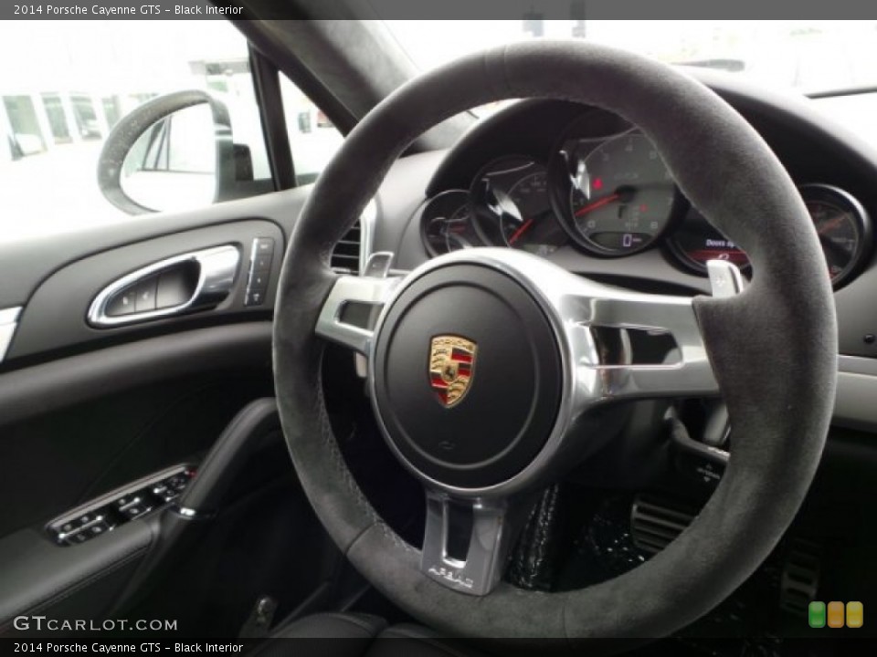 Black Interior Steering Wheel for the 2014 Porsche Cayenne GTS #95506361