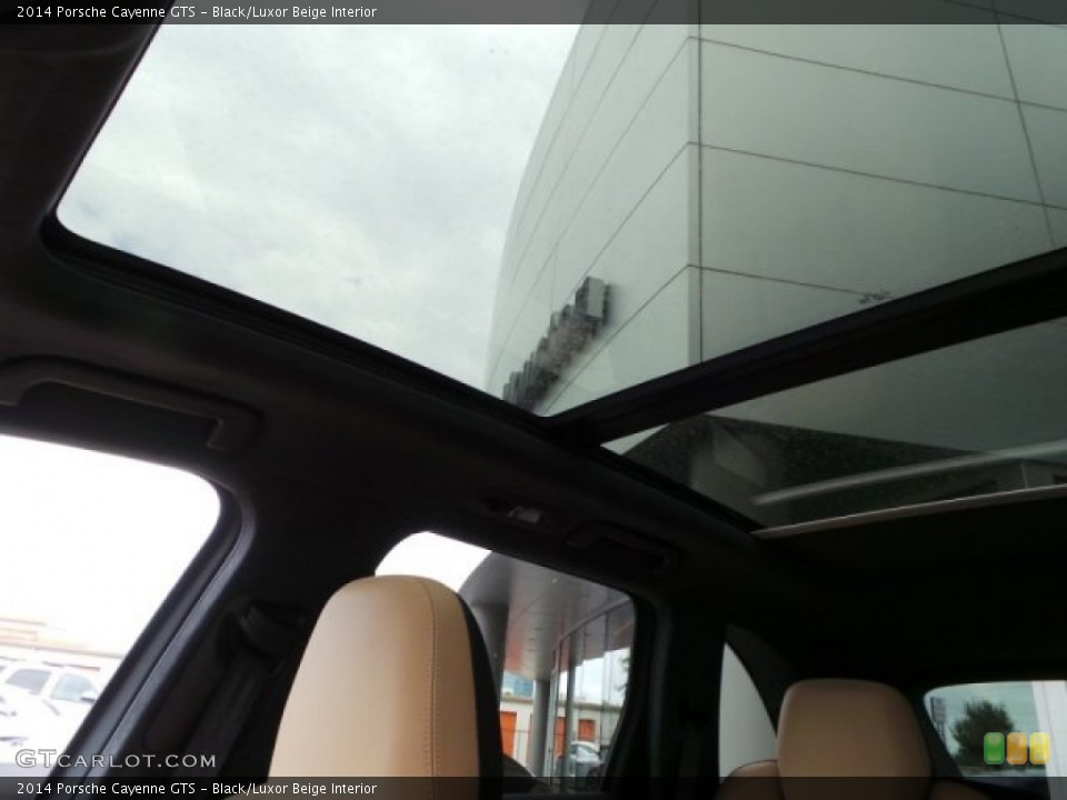 Black/Luxor Beige Interior Sunroof for the 2014 Porsche Cayenne GTS #95506670