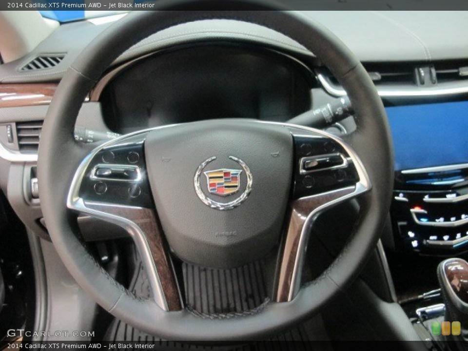 Jet Black Interior Steering Wheel for the 2014 Cadillac XTS Premium AWD #95506994