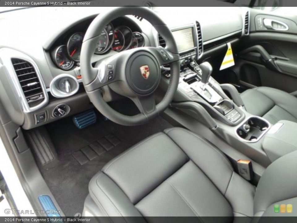 Black Interior Prime Interior for the 2014 Porsche Cayenne S Hybrid #95507036