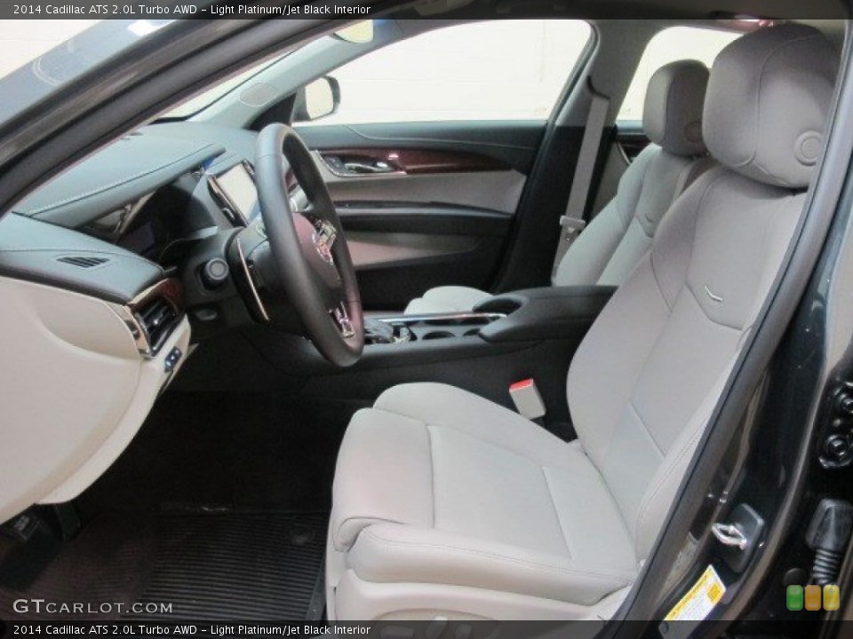 Light Platinum/Jet Black Interior Front Seat for the 2014 Cadillac ATS 2.0L Turbo AWD #95507471