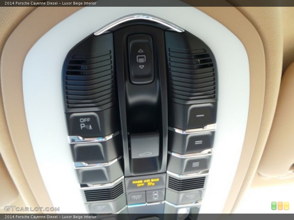 Luxor Beige Interior Controls for the 2014 Porsche Cayenne Diesel #95507522