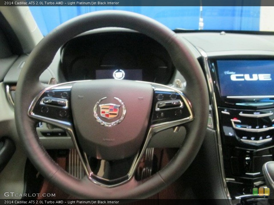 Light Platinum/Jet Black Interior Steering Wheel for the 2014 Cadillac ATS 2.0L Turbo AWD #95507591