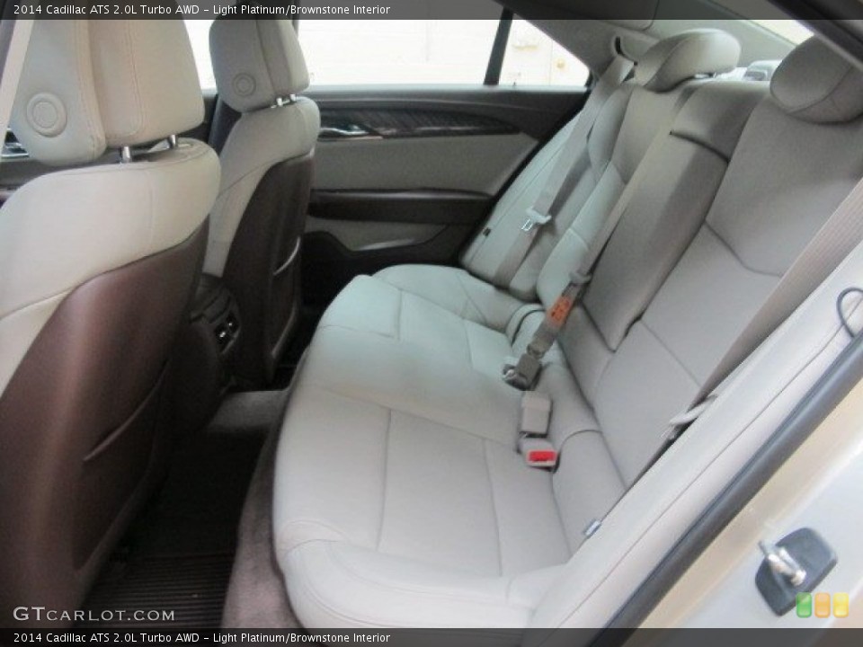 Light Platinum/Brownstone Interior Rear Seat for the 2014 Cadillac ATS 2.0L Turbo AWD #95507795