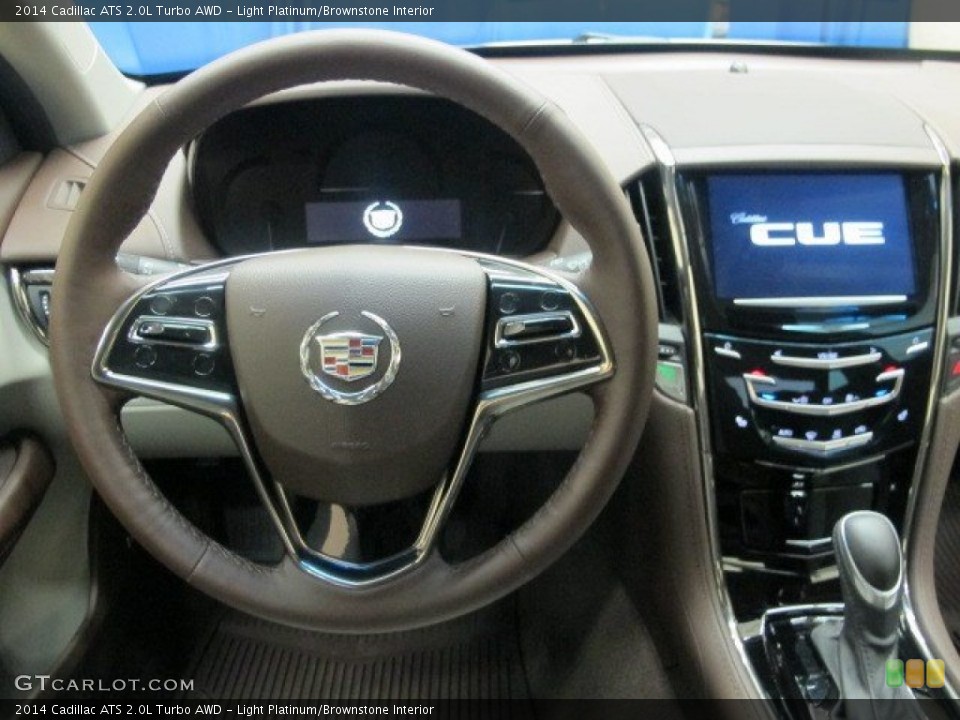 Light Platinum/Brownstone Interior Steering Wheel for the 2014 Cadillac ATS 2.0L Turbo AWD #95507867