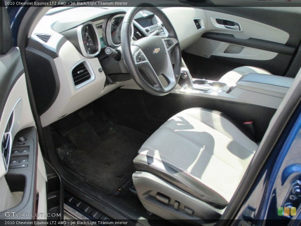 Jet Black/Light Titanium Interior Photo for the 2010 Chevrolet Equinox LTZ AWD #95508299