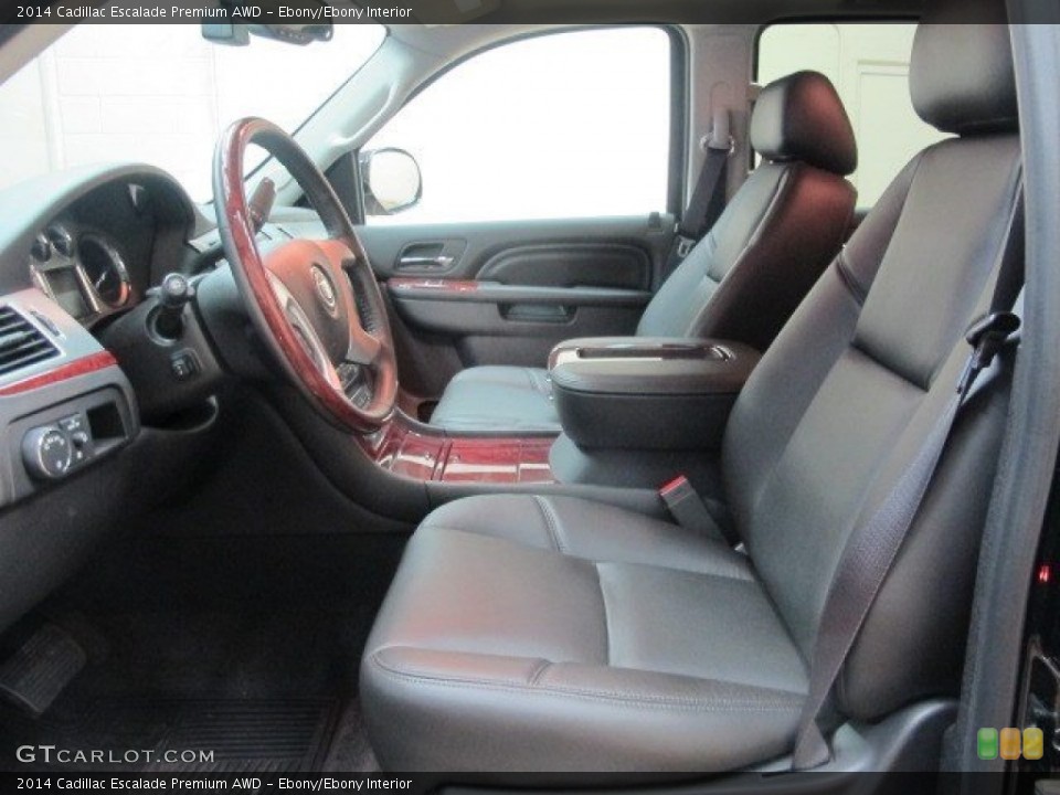 Ebony/Ebony Interior Front Seat for the 2014 Cadillac Escalade Premium AWD #95508644