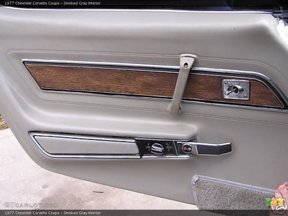 Smoked Gray Interior Door Panel for the 1977 Chevrolet Corvette Coupe #95511183