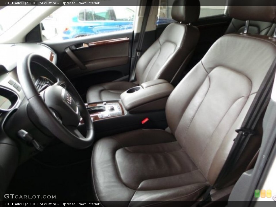 Espresso Brown Interior Front Seat for the 2011 Audi Q7 3.0 TFSI quattro #95512431