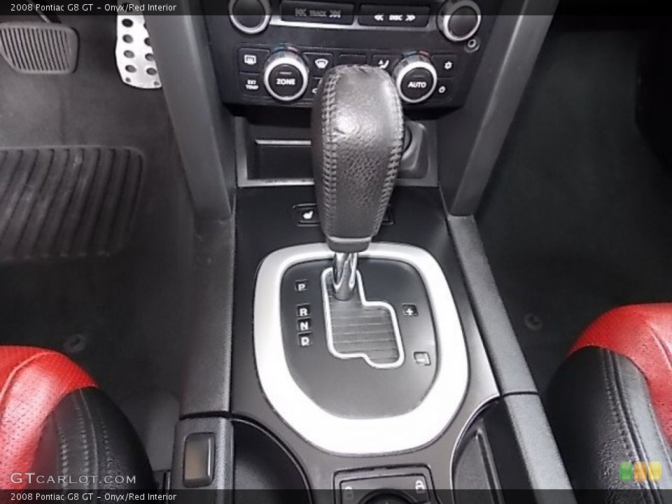 Onyx/Red Interior Transmission for the 2008 Pontiac G8 GT #95519091