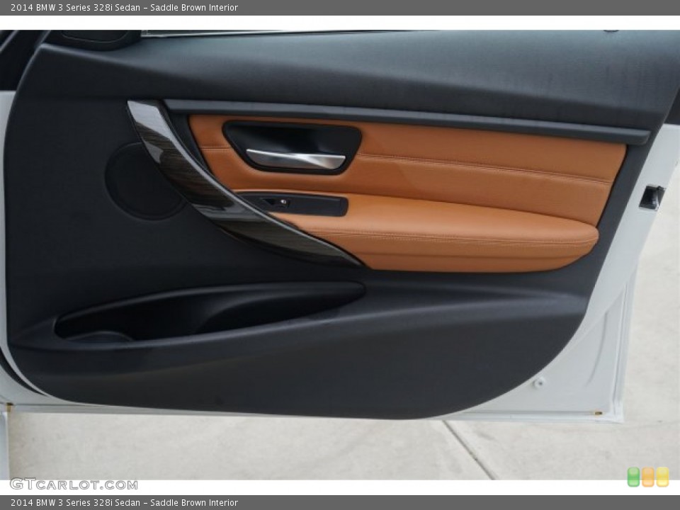 Saddle Brown Interior Door Panel for the 2014 BMW 3 Series 328i Sedan #95521491