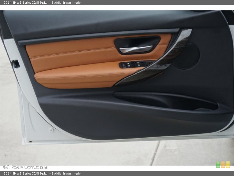 Saddle Brown Interior Door Panel for the 2014 BMW 3 Series 328i Sedan #95521509