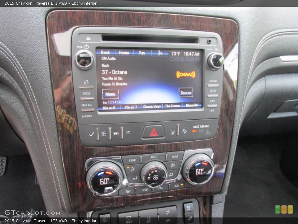 Ebony Interior Controls for the 2015 Chevrolet Traverse LTZ AWD #95522778
