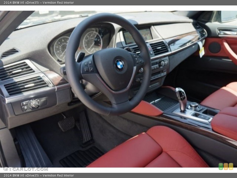 Vermilion Red Interior Photo for the 2014 BMW X6 xDrive35i #95523381