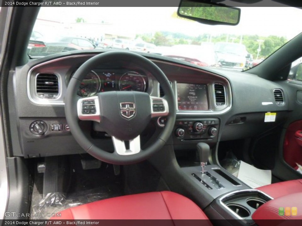 Black/Red Interior Dashboard for the 2014 Dodge Charger R/T AWD #95524146