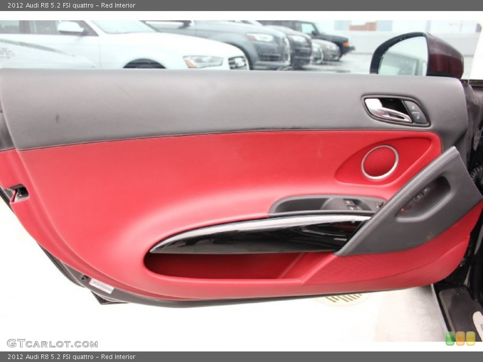 Red Interior Door Panel for the 2012 Audi R8 5.2 FSI quattro #95544162