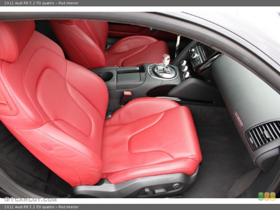 Red Interior Front Seat for the 2012 Audi R8 5.2 FSI quattro #95544648
