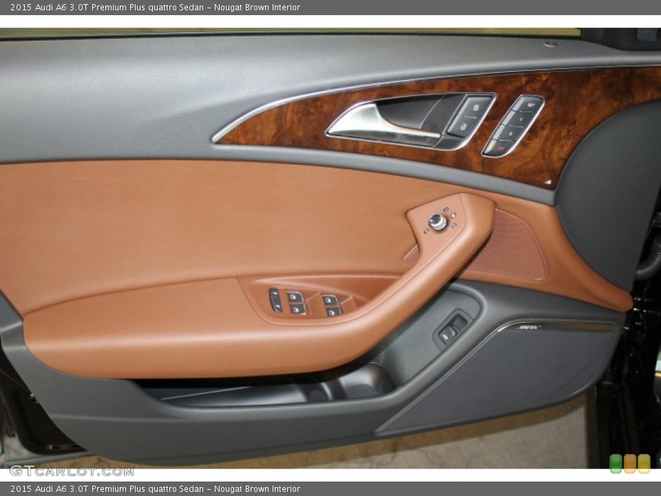 Nougat Brown Interior Door Panel for the 2015 Audi A6 3.0T Premium Plus quattro Sedan #95544869