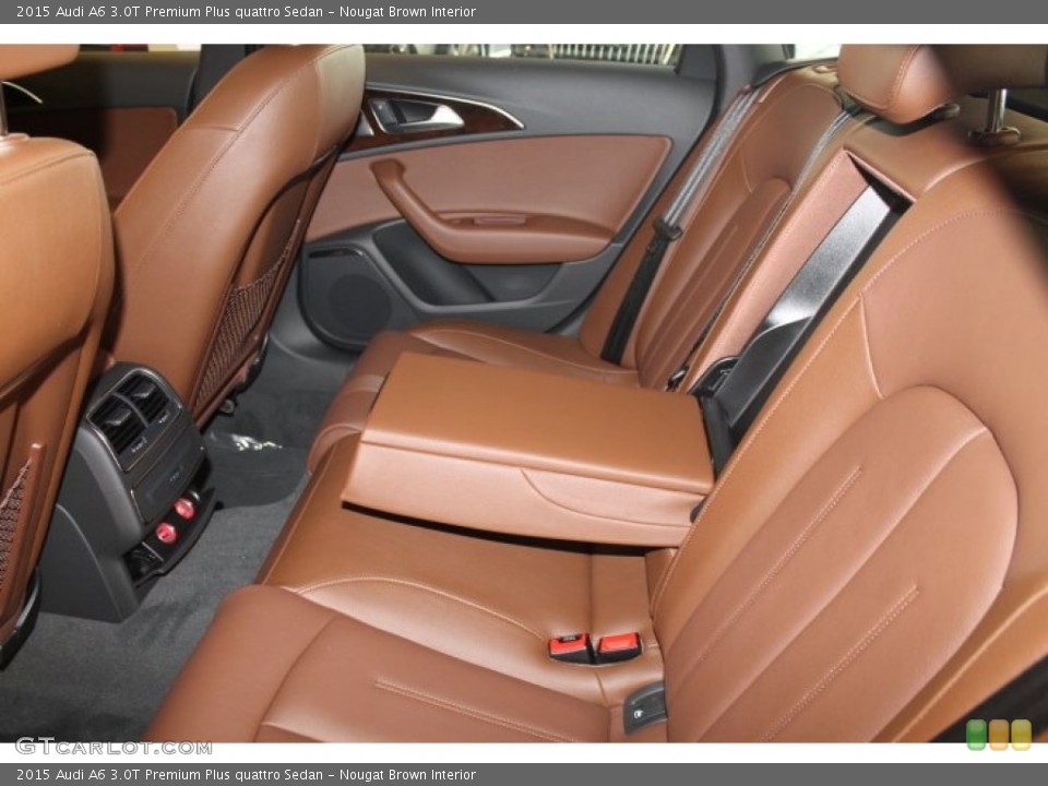 Nougat Brown Interior Rear Seat for the 2015 Audi A6 3.0T Premium Plus quattro Sedan #95545152