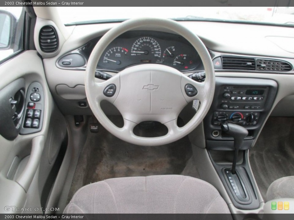 Gray Interior Dashboard for the 2003 Chevrolet Malibu Sedan #95551293