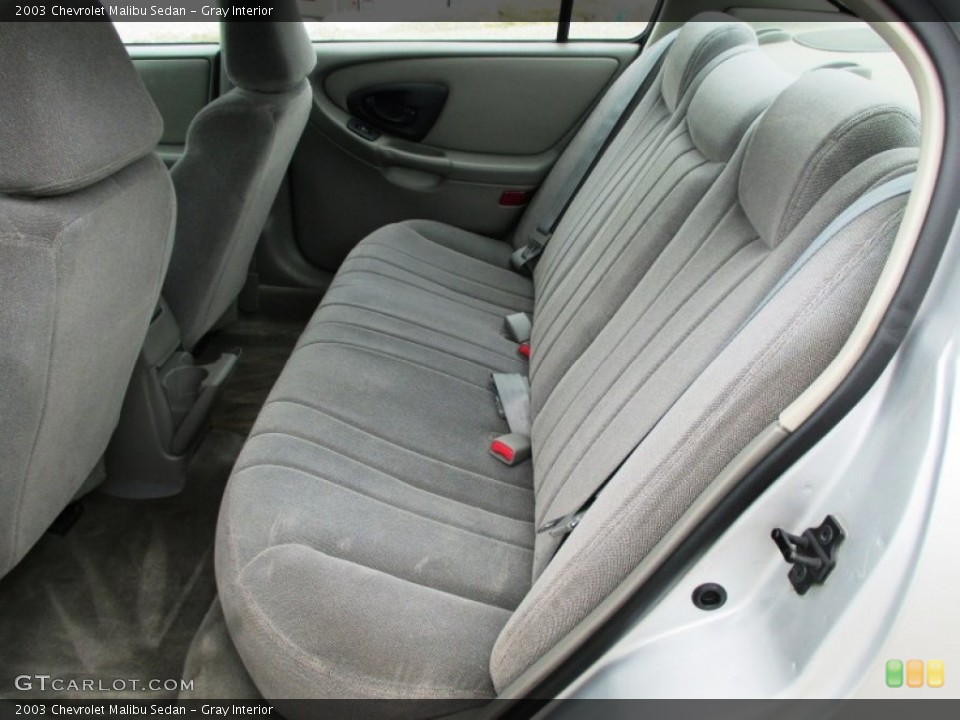 Gray Interior Rear Seat for the 2003 Chevrolet Malibu Sedan #95551308