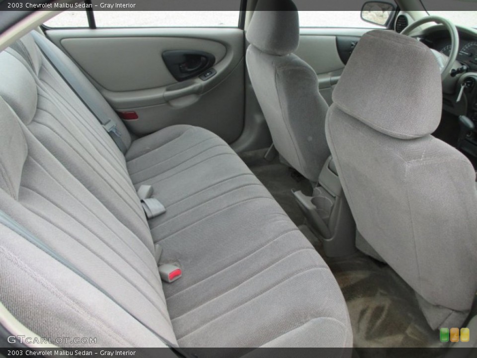 Gray Interior Rear Seat for the 2003 Chevrolet Malibu Sedan #95551371