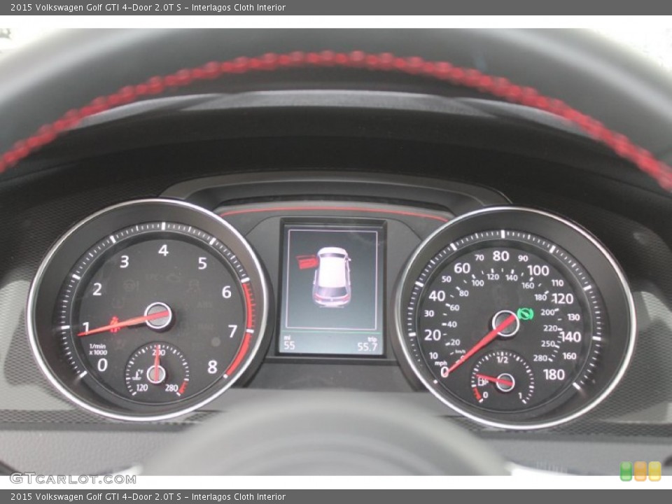 Interlagos Cloth Interior Gauges for the 2015 Volkswagen Golf GTI 4-Door 2.0T S #95553677