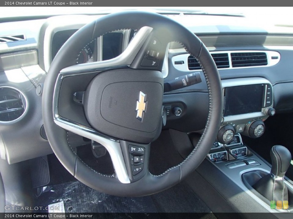 Black Interior Steering Wheel for the 2014 Chevrolet Camaro LT Coupe #95553756