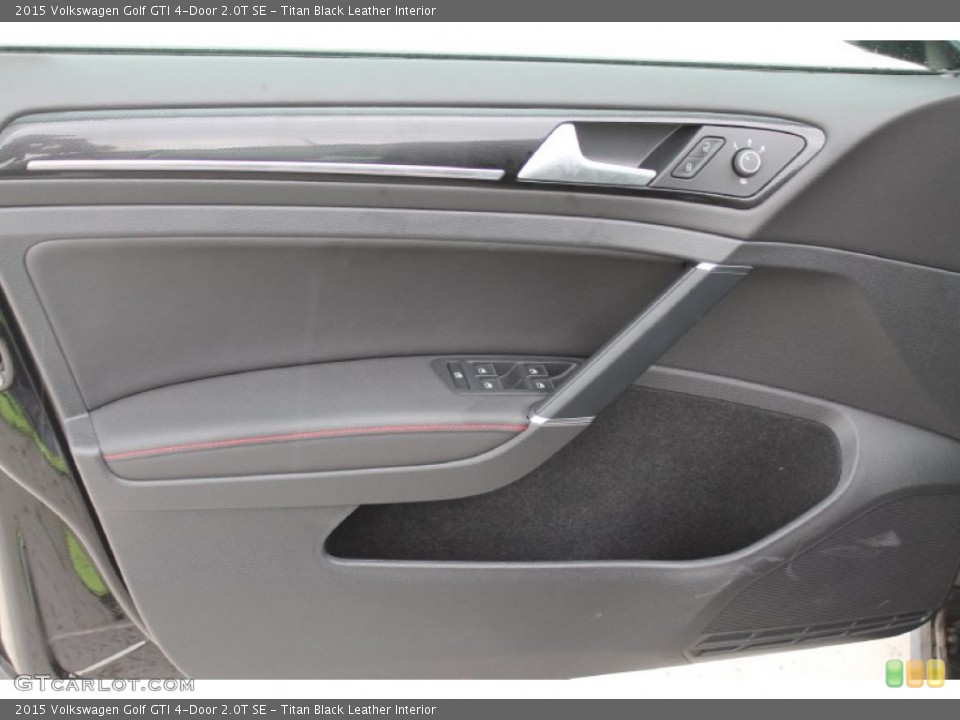 Titan Black Leather Interior Door Panel for the 2015 Volkswagen Golf GTI 4-Door 2.0T SE #95553816