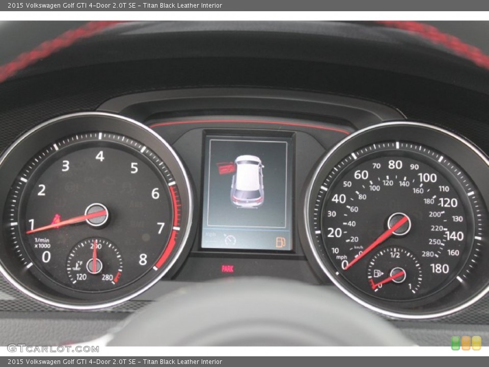 Titan Black Leather Interior Gauges for the 2015 Volkswagen Golf GTI 4-Door 2.0T SE #95553906