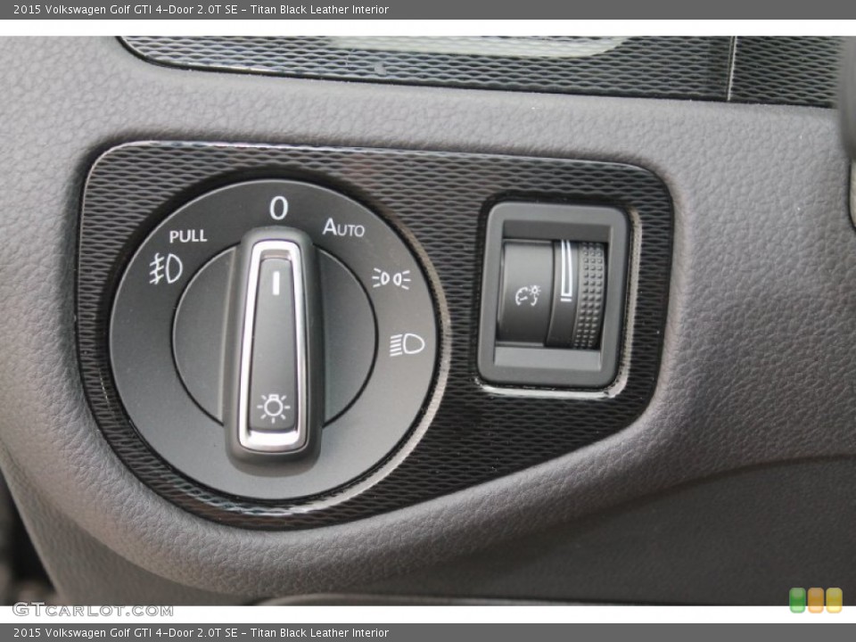 Titan Black Leather Interior Controls for the 2015 Volkswagen Golf GTI 4-Door 2.0T SE #95553915